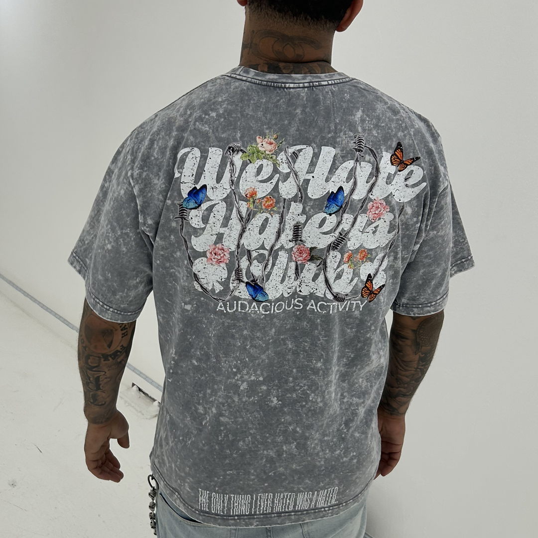 We Hate Haters Club Tee (No Invite) (Vintage Grey)
