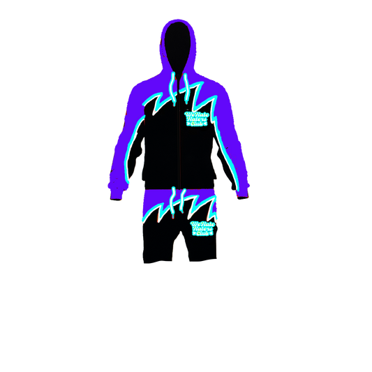 Apex Sharktooth We Hate Haters Club Windbreaker Shortset (Grape OG)