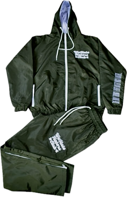 Apex We Hate Haters Club Windbreaker Set (Olive/White)