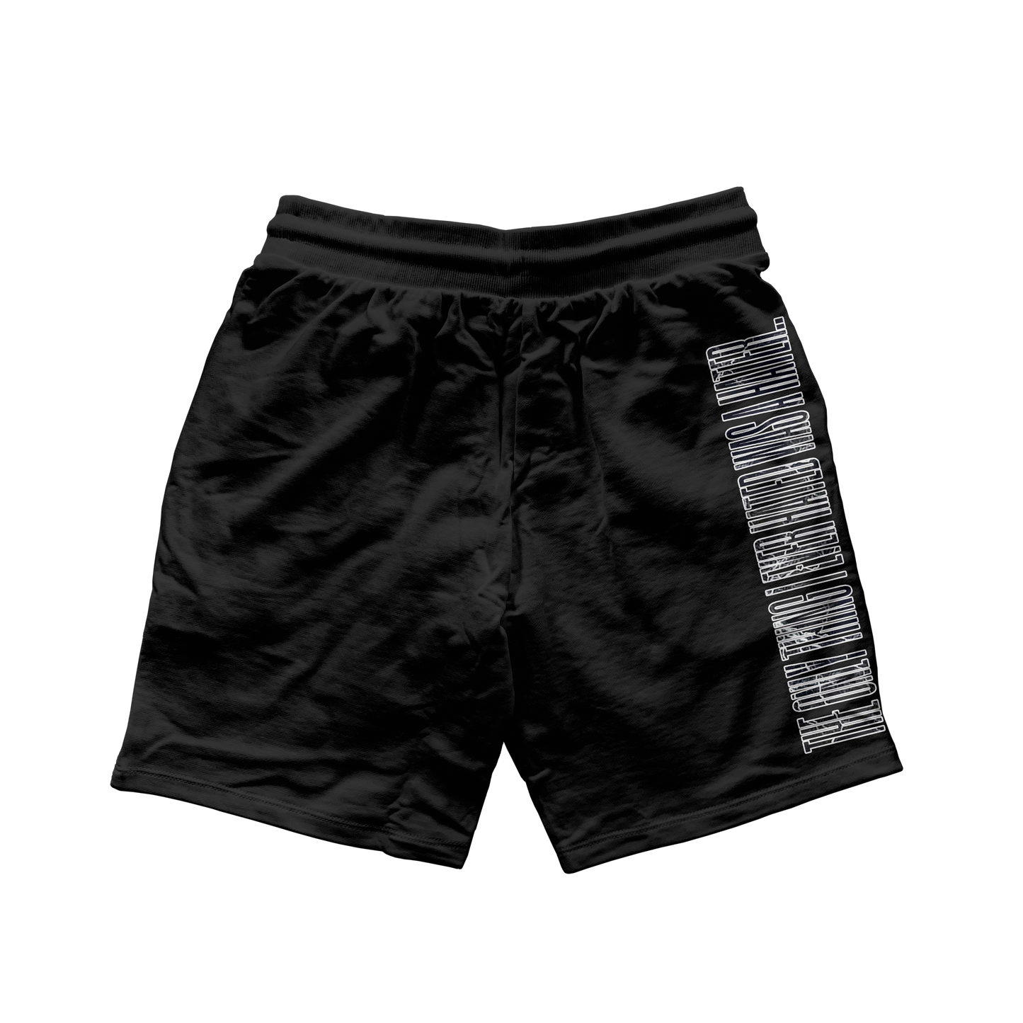 We Hate Haters Club Above the Knee Windbreaker Shorts (Black/Lightning)