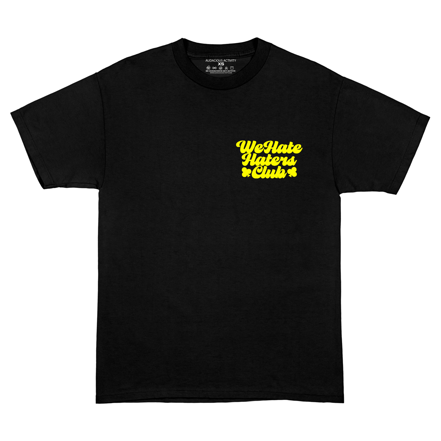 We Hate Haters Club Tee (Black and Yellow)