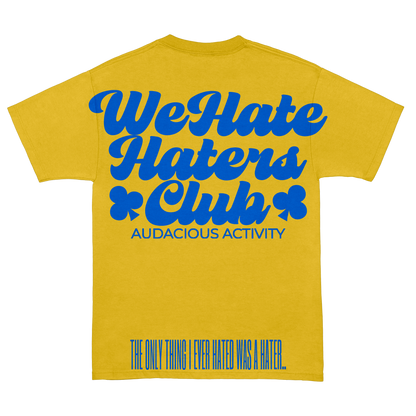 We Hate Haters Club Tee (Yellow and Blue)