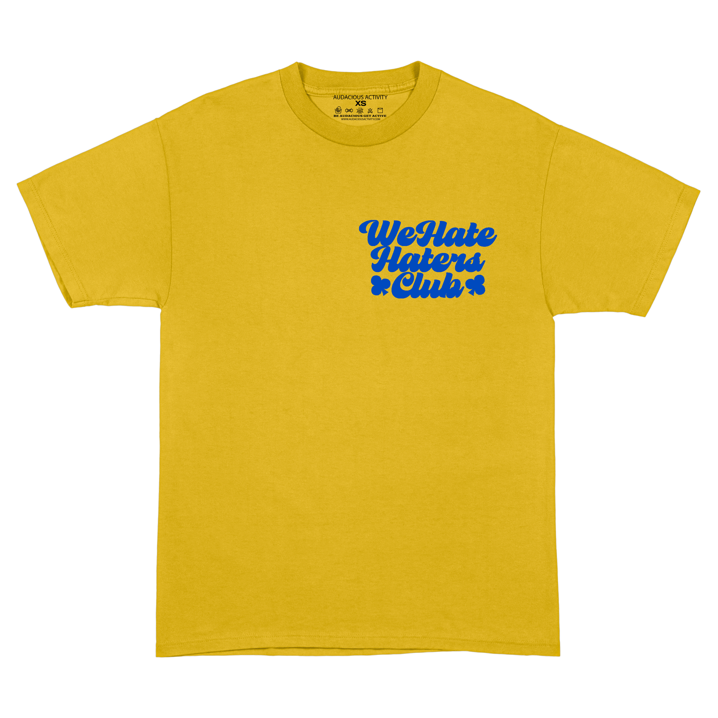 We Hate Haters Club Tee (Yellow and Blue)