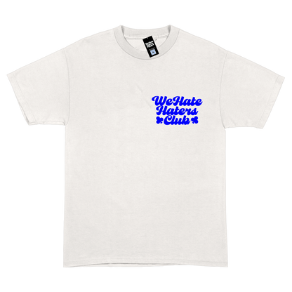 We Hate Haters Club (White/Royal) TEE