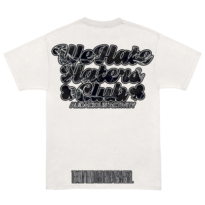 We Hate Haters Club (Black/Lightning) White Tee