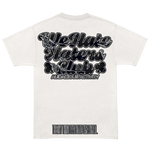 We Hate Haters Club (Black/Lightning) White Tee