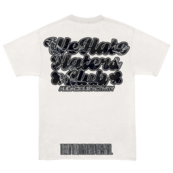 We Hate Haters Club (Black/Lightning) White Tee