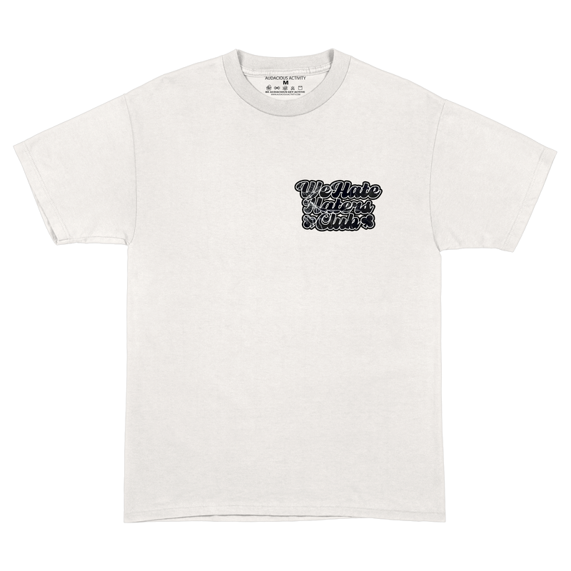 We Hate Haters Club (Black/Lightning) White Tee