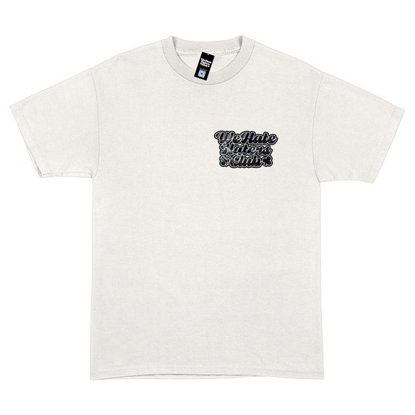 We Hate Haters Club (Black/Lightning) White Tee