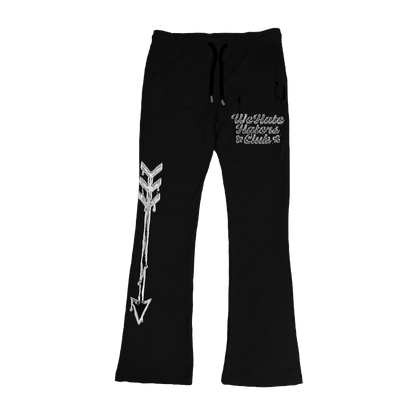 We Hate Haters Club (DRIPSET) Stacked Joggers (CHROME)