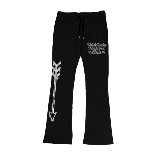 We Hate Haters Club (DRIPSET) Stacked Joggers (CHROME)