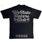 We Hate Haters Club Tee (Black and Black Denim)