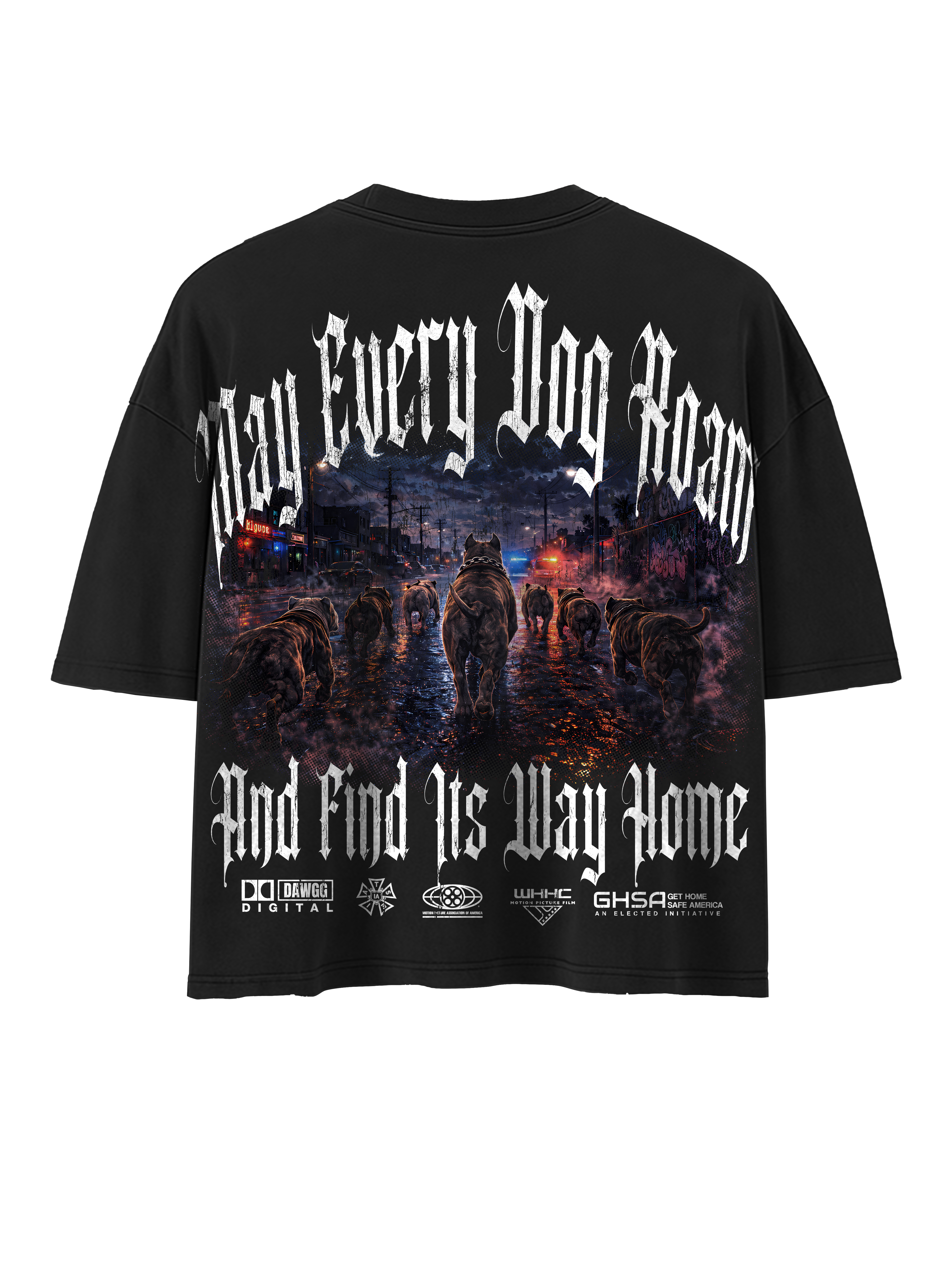 WHHCxGHS MAY ALL DAWGS ROAM TEE (BLACK)