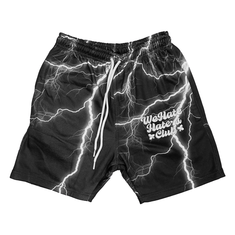 #We Hate Haters Club (Black Lightning) Shorts