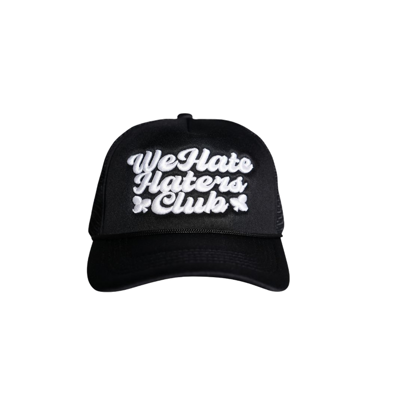 We Hate Haters Club (Black and White) Trucker Hat