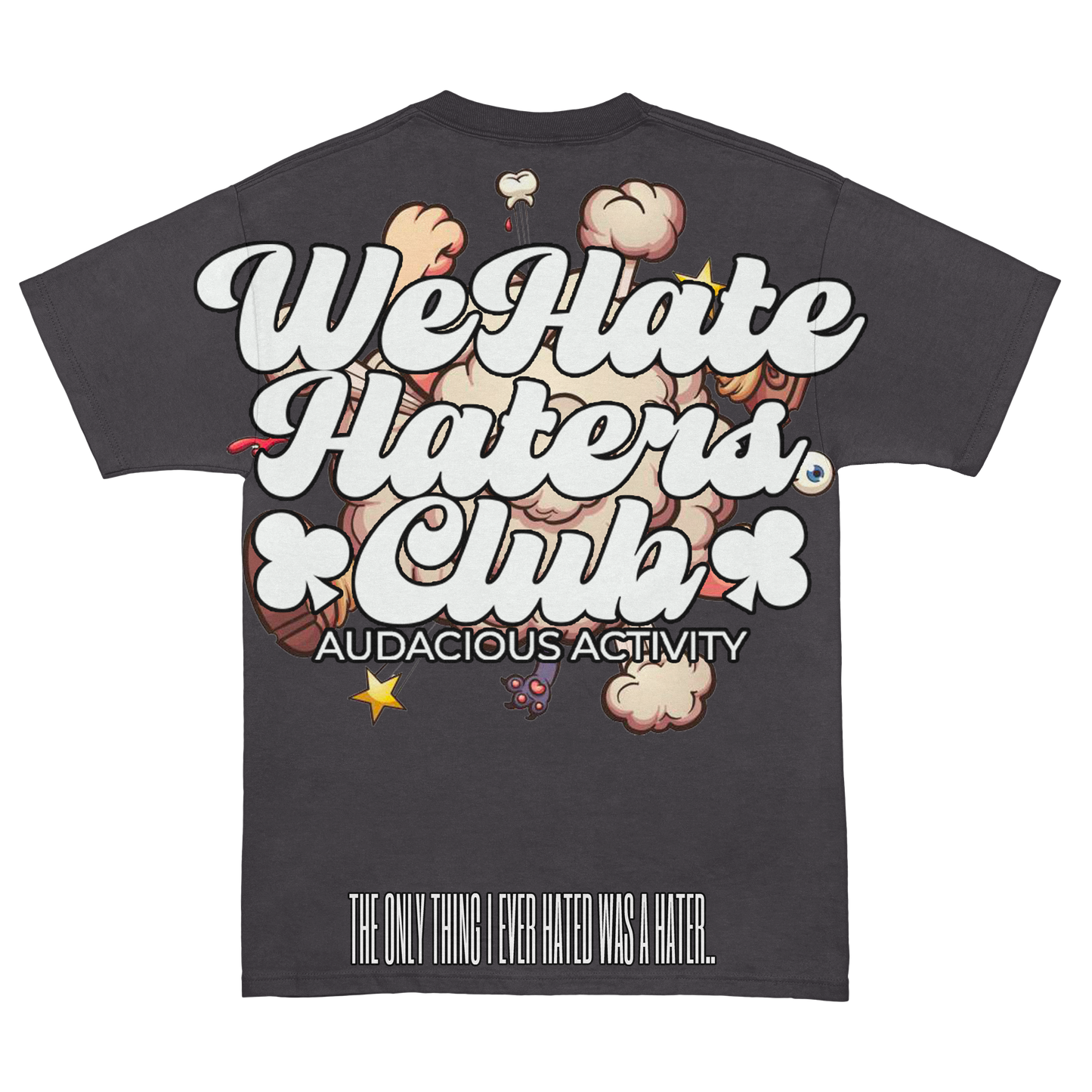 We Hate Haters Club Vintage Grey "Catchafade" Tee