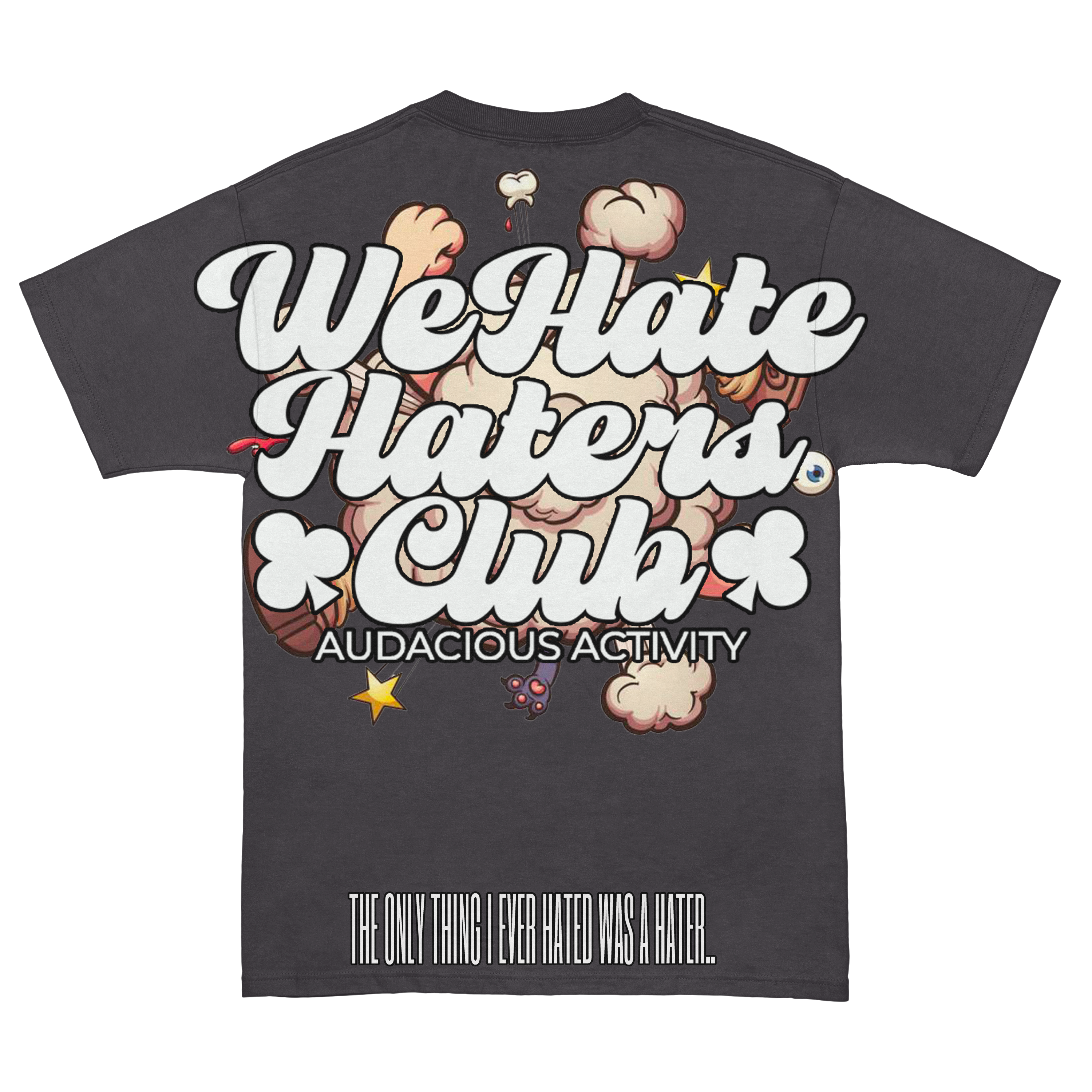 We Hate Haters Club Vintage Grey "Catchafade" Tee
