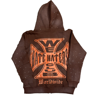##We Hate Haters Club (Chopper) Hoody Brown