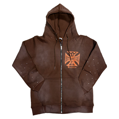 ##We Hate Haters Club (Chopper) Hoody Brown