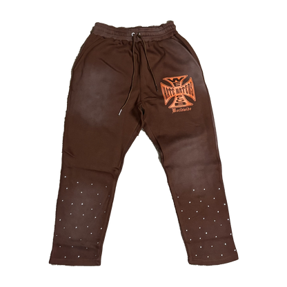 ##We Hate Haters Club (Chopper) Pants Brown