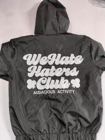 We Hate Haters Club (Black and White) Windbreaker Set