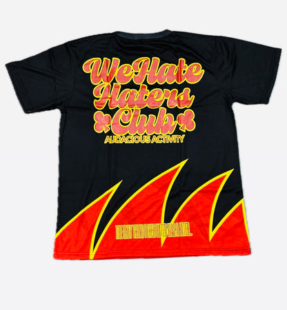 #We Hate Haters Club Sharktooth Shortset (Black/Red/Yellow)