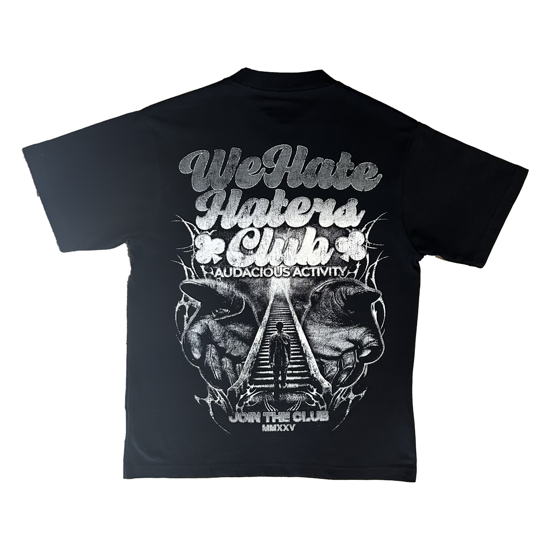 #We Hate Haters Club Tee (Forever) Black/White