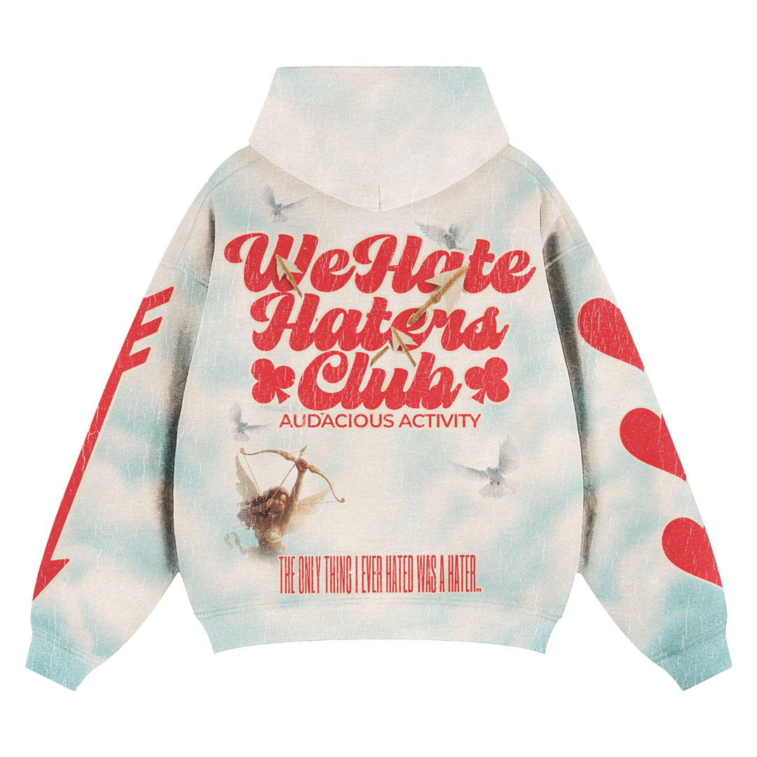 For The Love Zip-Up Hoody (White)