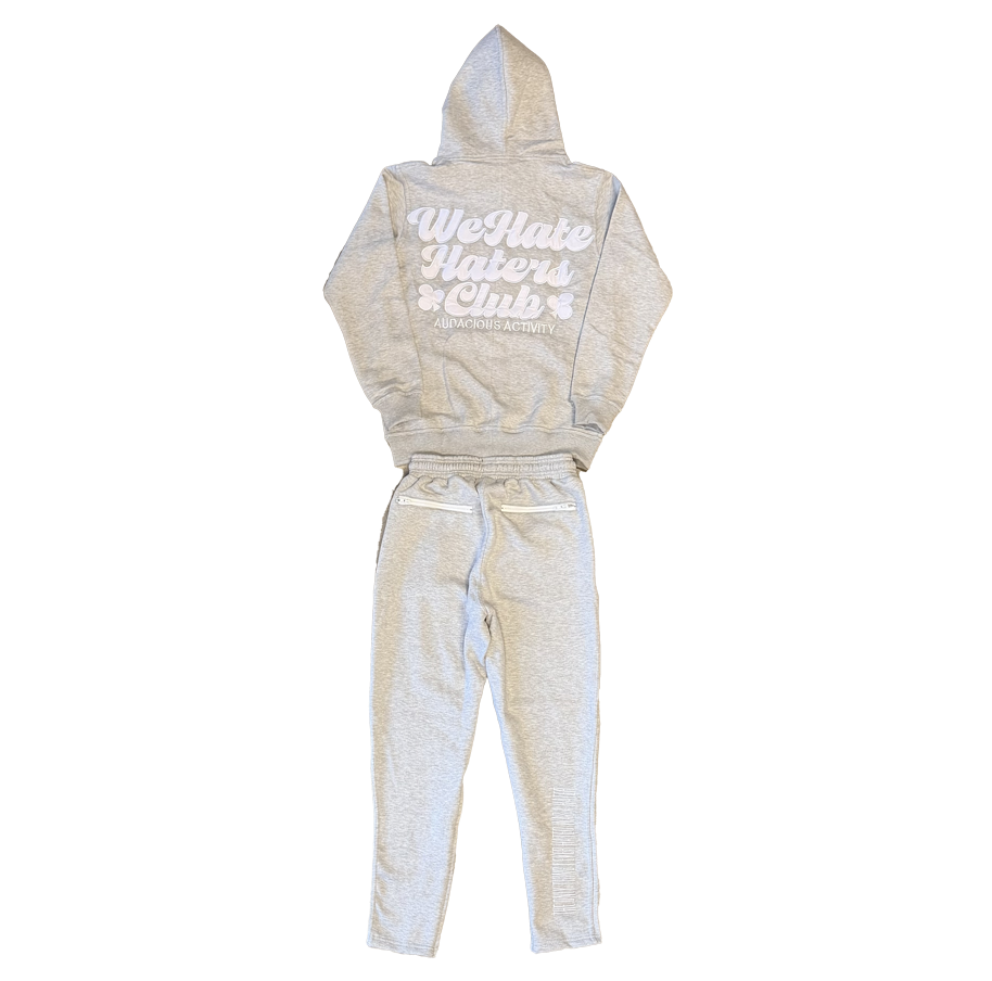 ##We Hate Haters Club Grey/White Tech Suit