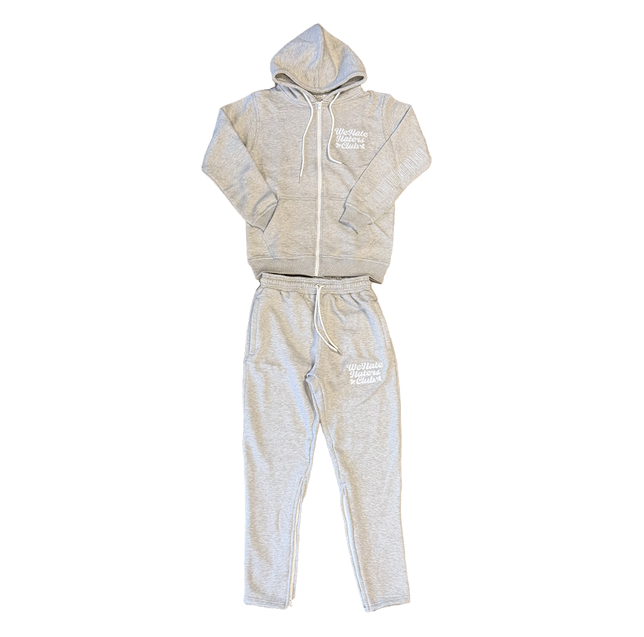 ##We Hate Haters Club Grey/White Tech Suit