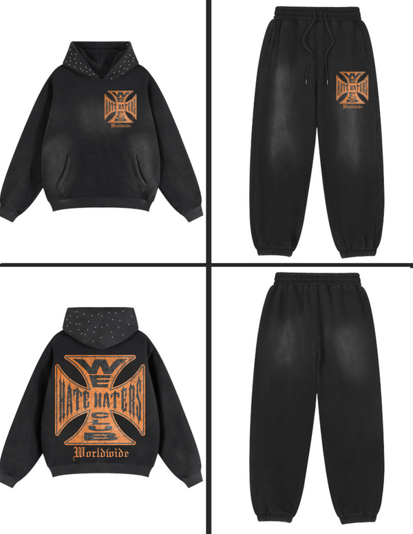 #We Hate Haters Club (Biker) Joggers Black