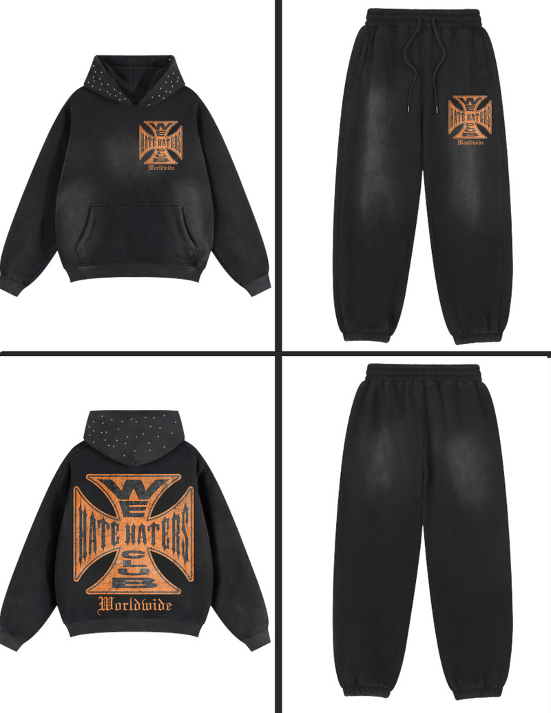 #We Hate Haters Club (Biker) Joggers Black