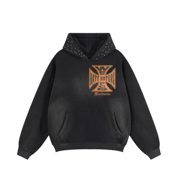 #We Hate Haters Club (Biker) Hoody Black