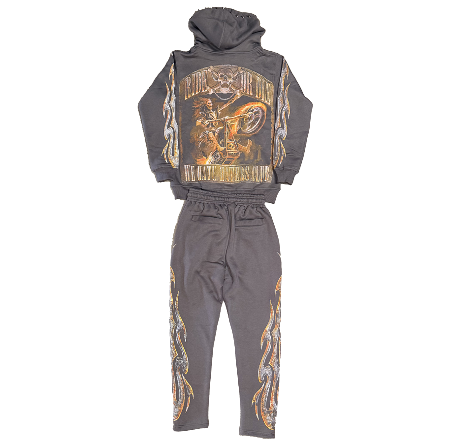 ##We Hate Haters Club Harley Set (Vintage Grey/Red/Yellow)