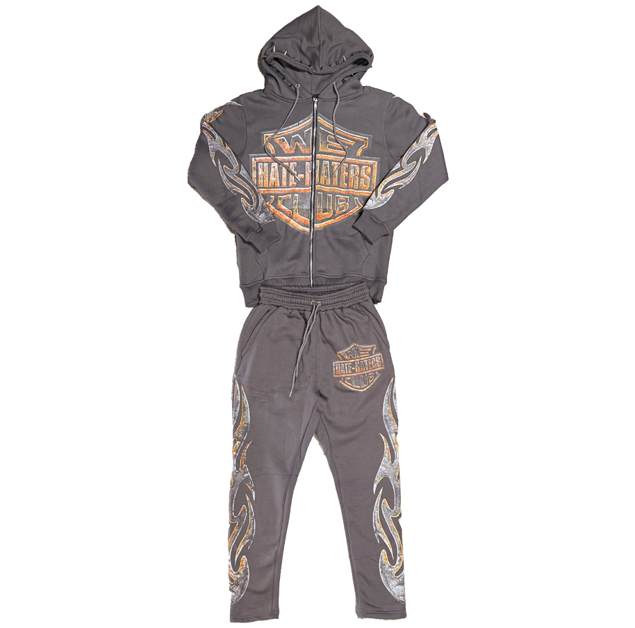 ##We Hate Haters Club Harley Set (Vintage Grey/Red/Yellow)