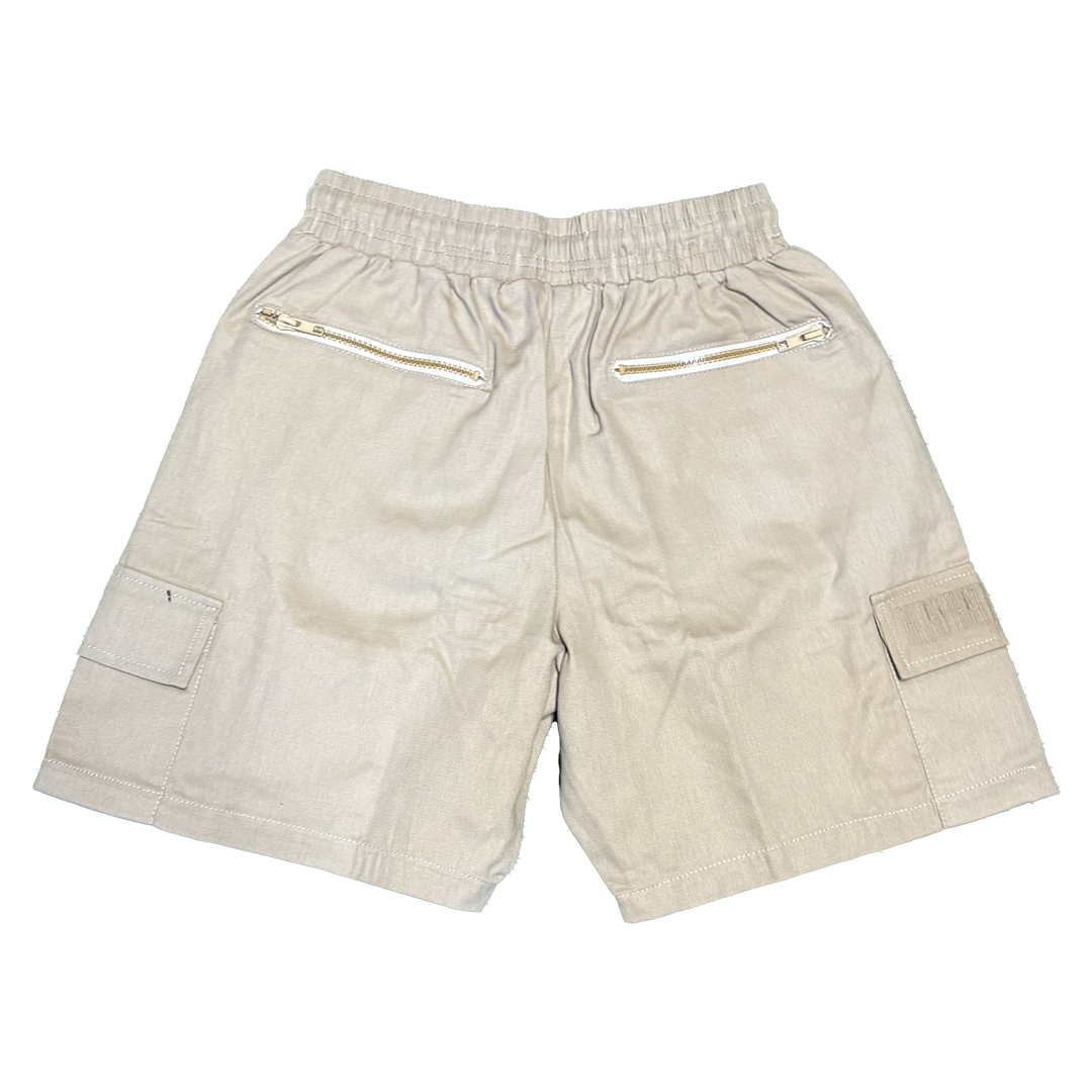 We Hate Haters Club (Khaki Tan) EmBOSSed Shorts
