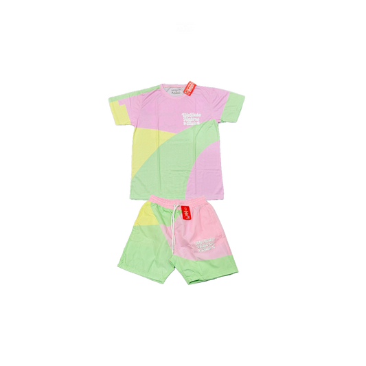 #We Hate Haters Club Shortset (Pastel/White) KIDS