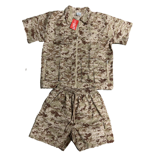 #We Hate Haters Club (Desert Storm) Utility Shortset