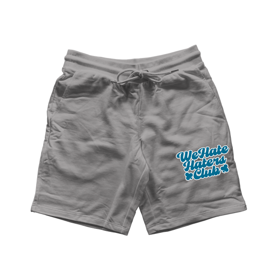 We Hate Haters Club Standard Cotton Shorts (White/Military Blue/Grey)