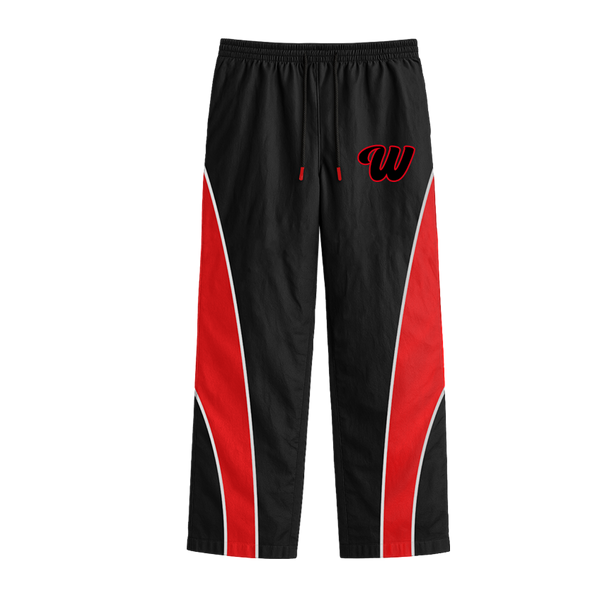 #We Hate Haters Club (Black/Red) Windbreaker Pants
