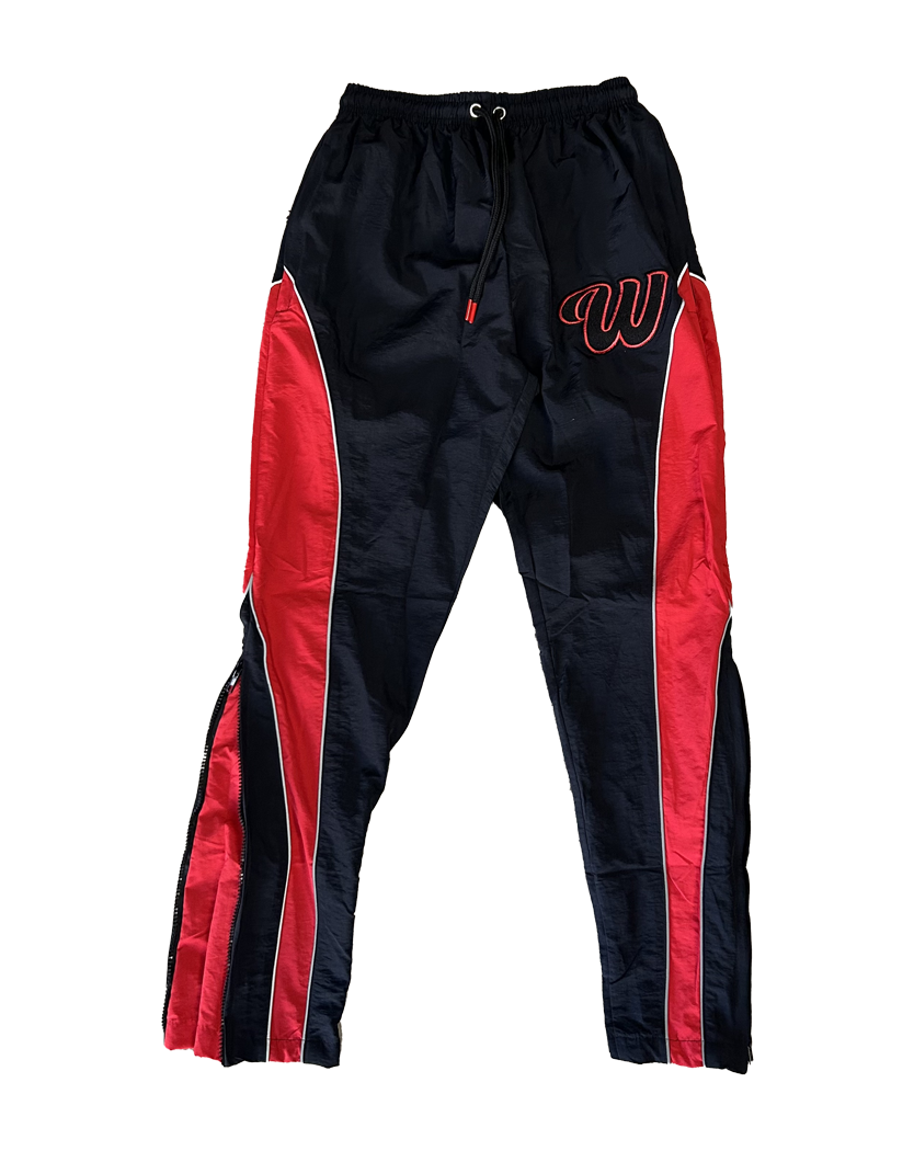 We Hate Haters Club (Black/Red) Windbreaker Pants