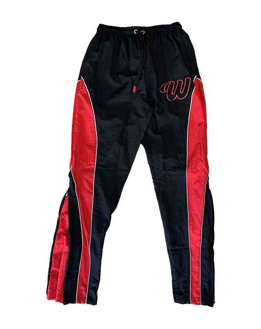 We Hate Haters Club (Black/Red) Windbreaker Pants
