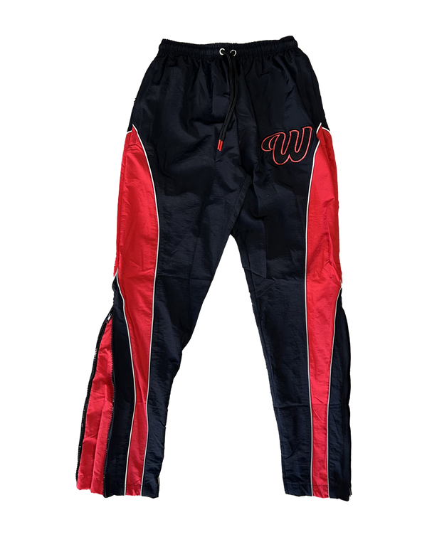 #We Hate Haters Club (Black/Red) Windbreaker Pants