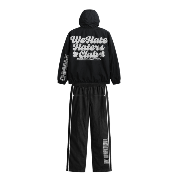 #We Hate Haters Club (Black/White) Windbreaker (KIDS)