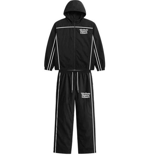 #We Hate Haters Club (Black/White) Windbreaker