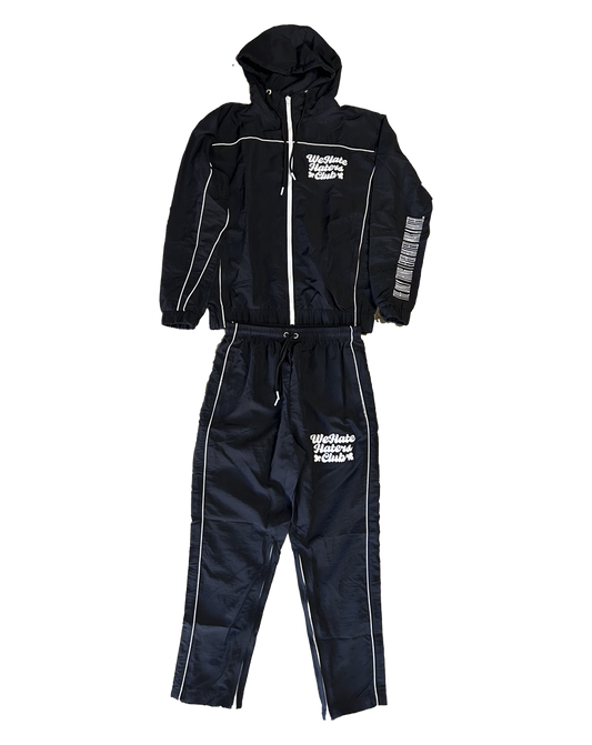 #We Hate Haters Club (Black/White) Windbreaker