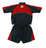 We Hate Haters Club Winners Windbreaker Shortset (Black/Red)