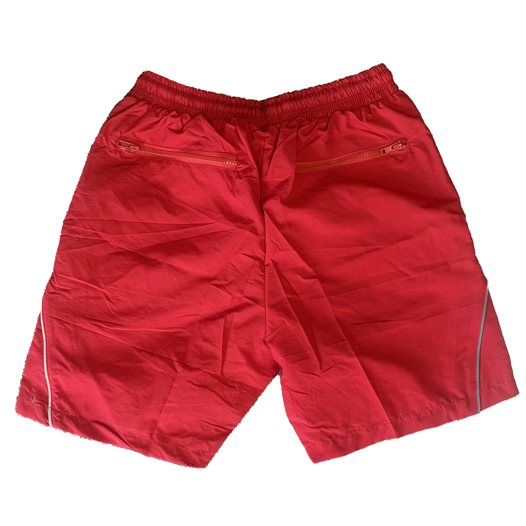 We Hate Haters Club Winners Windbreaker Shorts (Triple Red)