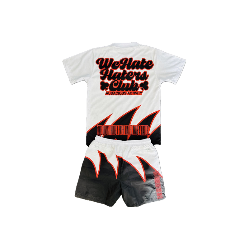 #We Hate Haters Club Sharktooth Shorts (BRED)