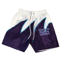 #We Hate Haters Club Sharktooth Shorts (/White/Purple/Teal)